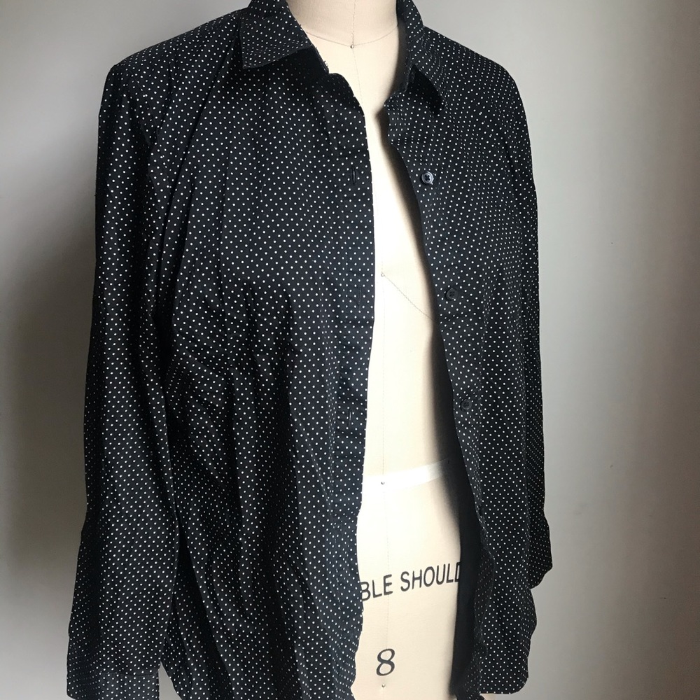 Polka Dot Collared Button Down - image 3